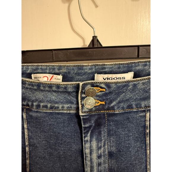 Vigoss Melinda Double Button Trouser Flare Jean - Size 31 - Picture 9 of 11
